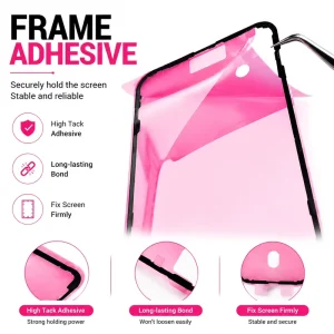 10-Piece Bag Frame Adhesive Tape for Phone Screen Replacement, Waterproof