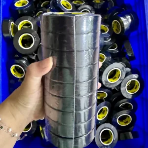 10-Piece Black PVC Rubber Electrical Insulation Adhesive Tape Set for Automotive Wire Wrapping
