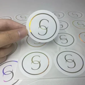 100pcs Custom Waterproof Self-Adhesive Gold or Silver Foil Stamping Labels for Perfume, Shampoo, Skincare and Toothpaste