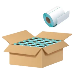100x40mm Three-Layer Direct Thermal Label Roll Blank White Self-Adhesive Sticker Waterproof Oil Proof Supermarket