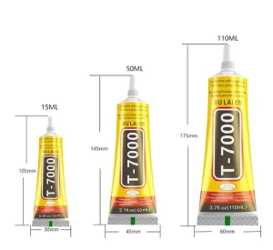 110ml T-7000 Black Acrylic Glue for Mobile Phone Repair Electronics Watches Fiber and Paper