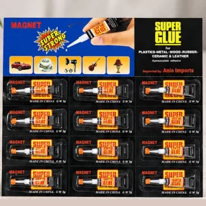 12pcs 3g Super Glue Fast Drying Cyanoacrylate Adhesive Strong Instant Bond For Metal Plastic Rubber Wood Repair