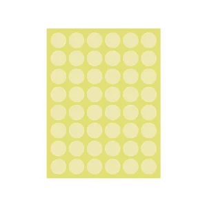 16 x 16 mm Self-Adhesive Transparent Label Sticker for Packaging Warehouse and Commercial Use