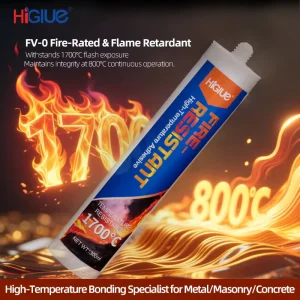 1700℃ High Temperature Fire Resistant White Neutral Silicone Sealant for Construction Fireproof Applications