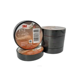 1712 High-Voltage-Resistant Waterproof Black Electrical Insulation Tape for Cable Wire Harness Assembly