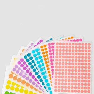 19mm Multiple Colour Multiple Size Self Adhesive Spot Label Sticker for Package Warehouse Use