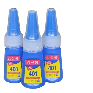 Popular Bulk Packaging 20 g 401 Super-Strong Cyanoacrylate Liquid Glue, Universal Fast-Setting Instant Acrylic-Based Woodworking Adhesive