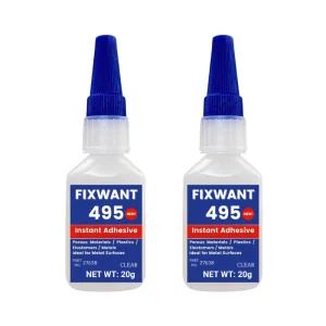 20g 495 Fast-Drying Cyanoacrylate Glue Liquid Adhesive for Leather, Rubber, Wood, and Metal