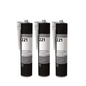 221 Black Polyurethane Moisture-Curing Sealant Adhesive for Construction and Automotive Windshield Glass, 310ml