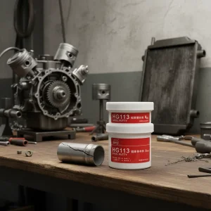 250g Two-Component Metal-Filled Repair Epoxy Putty Clay Sealant HG 113 Aluminum Repair Putty for Stainless Steel and Iron 111 112