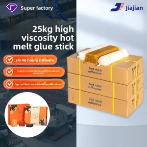 25kg Carton Eco friendly Transparent High Viscosity Hot Melt Glue Sticks 7mm 11mm Ceramic Glass Leather Plastic Free