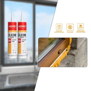 280ml Silicone Sealant Aluminum Glue Free Sample White Adhesive for Window and Door Seal Waterproof Water Resistant