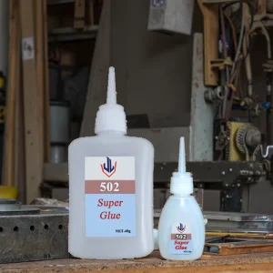 2 g Tube Cyanoacrylate Adhesive for Leather Bonding, Aluminum Tube Glue