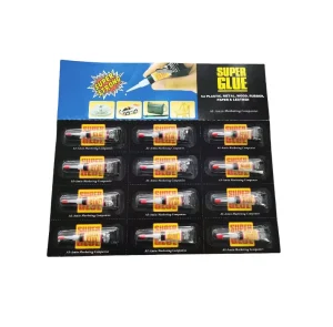 Cyanoacrylate Adhesive Super Glue, 3 g Fast-Curing Adhesive for Leather, Glass, and Wood Applications