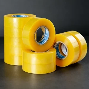 3-Pack BOPP Acrylic Adhesive Single-Sided Anti-UV Clear Carton Sealing Tape