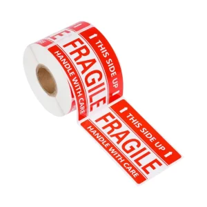 3 x 2 Inch Handle with Care Fragile Shipping Stickers, 1000-Pack