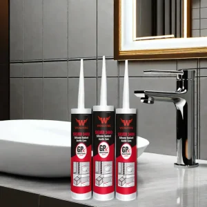 Stain-Resistant Acetic Silicone Aquarium Sealant, Window Liquid Nails Adhesive, General-Purpose Construction and Woodworking, 300 ml
