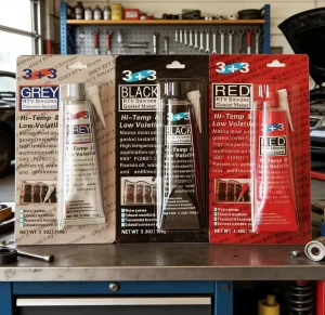 3+3 High-Temp RTV Silicone Gasket Maker Sealant Black Adhesive for Automotive Parts Bonding and Repair