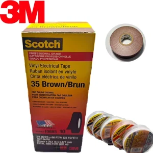 35 Professional-Grade Insulation Tape Corrosion-Resistant Easy-Tear Rubber Adhesive Vinyl Tape for Equipment Repair