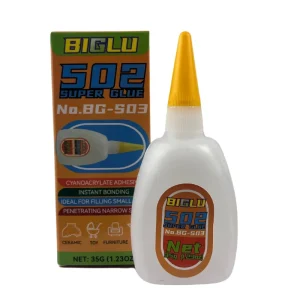 35g BIGLU 502 Instant Strong Adhesive for Leather, Rubber, Wood, Metal, Ceramics, Plastic, and DIY Craft Repairs