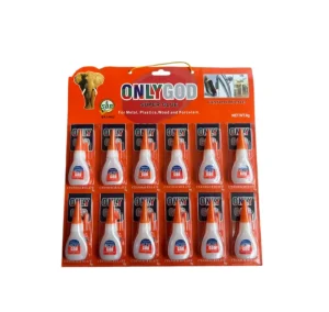 Cyanoacrylate Adhesive Super Glue, 3-Second, 8 g, Multipurpose 502 Glue for Metal, Rubber, Wood, and Plastic