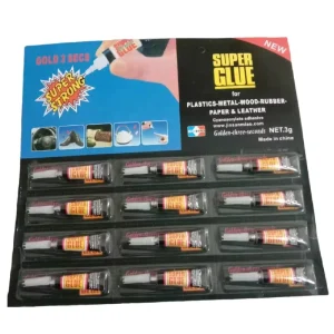 Super Glue 3G Adhesive Cyanoacrylate Acrylic Glue for Woodworking, Packaging, Construction, and Transportation