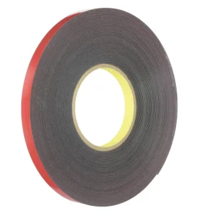 3MM Automotive Acrylic Plus Attachment Tape 06382 Black 1.12mm 1 2 in X 20YD Waterproof (poly Bag Package)