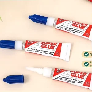 Transparent Cyanoacrylate Adhesive, 3g Aluminum Tube, for Leather, Wood, and Metal