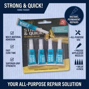 4-Piece Set Clear Liquid Adhesives for Packaging Leather and Glass Bonding