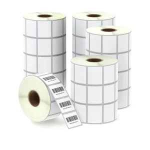 40*30 50*40 60*40MM Thermal Printer Labels Custom Sticker Rolls With Hot Melt Adhesive for Supermarket Grocery Barcode