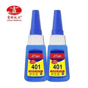 401 Double Component Cyanoacrylic Acid Adhesive for Construction Packing Filling Gaps Rubber Leather Plastic Wood Woodworking