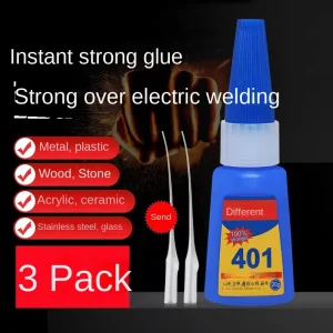 401 Fast-Drying Instant Adhesive, 20 g, for Woodworking, Plastic and Metal