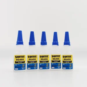 Cyanoacrylate Adhesive 495 for Industrial Applications, Strong Plastic Glue, Industrial Adhesive