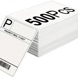 4×6 Inch 100x150mm Heat Sensitive Adhesive Thermal Waterproof Shipping Labels for Supermarket Packaging and Promotion