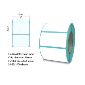 50*25mm Factory Direct Sales Eco friendly Self adhesive Label Strong Adhesive for Mini Product Tag
