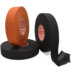 51036 Black and Orange PET Automotive Wiring Harness Insulating Cloth Tape Wear-Resistant High-Heat