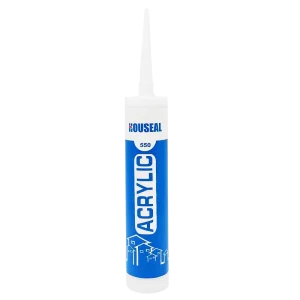 550 Soundproof White Paintable Water-Based Acrylic One-Component Silicone Sealant, 300 ml, for Construction