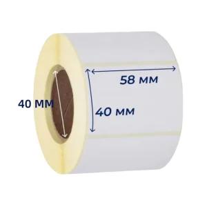 58×40 1000 Sheets Blank Sticker Self adhesive Yellow Glassine Liner Barcode Sticker Paper Eco Thermal Shipping Labels Roll