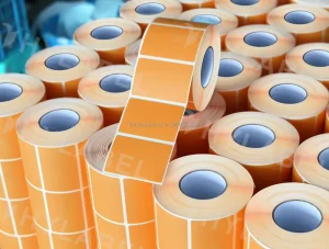 60 x 40mm Direct Thermal Barcode Label Roll Perforated Adhesive Paper for Packaging