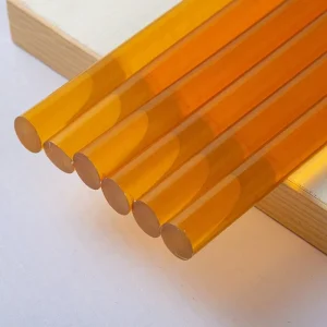 7 mm and 11 mm Yellow Hot Melt Glue Sticks for Bookbinding
