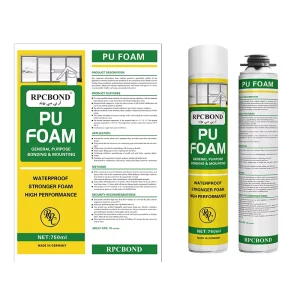 750ml General Purpose PU Foam Sealant, White, for Construction and Woodworking