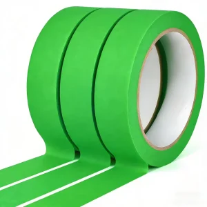 90℃ Green Single-Sided Natural Rubber Waterproof Crepe Paper Car Masking Tape