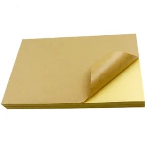 A4 Kraft Self-Adhesive Square Paper Barcode Labels