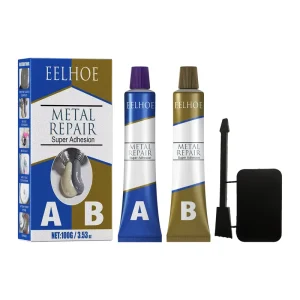 AB Adhesive Gel Heat Resistance Iron Stainless Steel Metal Repair Glue Industrial Metal Repair Paste Quick Drying Glue