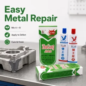 AB Epoxy Casting Repair Glue Metal Defect Filling Adhesive for Steel Iron Aluminum Parts