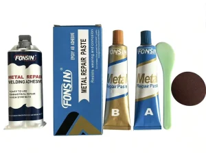 AB Metal Repair Weld Glue, High-Temperature Resistant 1:1 Epoxy Adhesive for Cast Iron