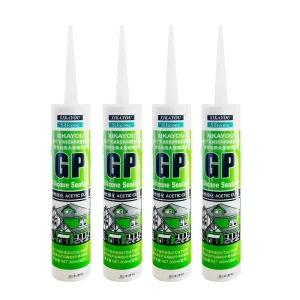 Acetic Neutral Clear Glass Glue Silicone Sealant Adhesive for Woodworking, Packing, and Construction