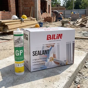Acetic Silicone Sealant GP One Component Waterproof Fast Curing for Window Door Construction Sealing and Packing