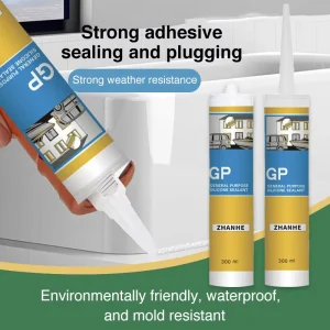 Acidic Silicone Sealant for Plastic Sealing, Translucent or White