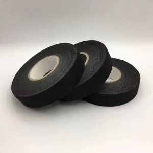 Acrylic Adhesive Heat Resistant High Durability Insulation Tape Black Masking Cotton Cloth Fabric Hot Melt Type New Carol